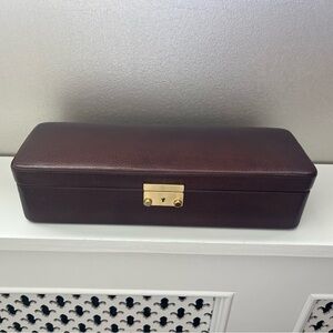 Watch storage/travel lock box